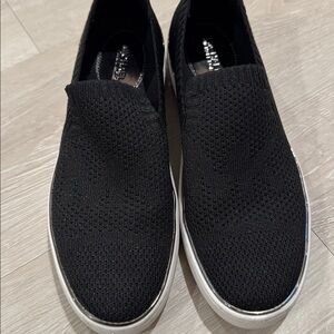 Michael Kors Black Knit Slip-On Sneakers